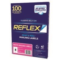 Rediform Mailing 8 Labels 991x677mm Pink 100 Box