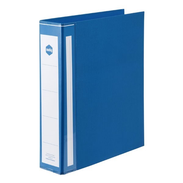 Marbig Ring Binder Deluxe A4 2D Ring 50mm Blue 12 per Box