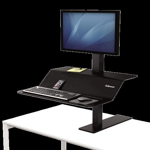 Fellowes VE Workstation Single Monitor Black