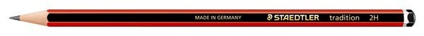 Staedtler 110 Tradition Graphite Pencil 2H 12 per Box