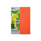 Quill A4 Board 210gsm Orange Pk50