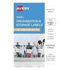 Avery Storage Labels Durable Handwrite White 5 Pack