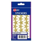 Avery Stickers Stars 21mm Gold 36 Pack