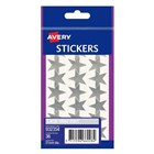 Avery Stickers Stars 21mm Silver 36 Pack