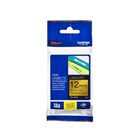 Brother Labelling Tape 12mmx8m Black on Glitter Gold