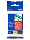 Brother Labelling Tape 12mmx8m White on Red