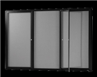 VisionChart Be noticed 3Hinged Door Pinnable Black