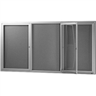 VisionChart Be noticed 3 Hinged Door Pnnable Grey