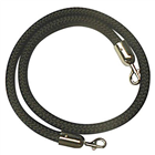 VisionChart Braided Barrier Rope Brass Snap Ends 15m Black