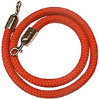 VisionChart Braided Barrier Rope Chrome Snap Ends 15m Red