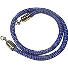 VisionChart Braided Barrier Rope Chrome Snap Ends Dark Blue
