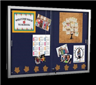 VisionChart Noticecase Sliding Door Felt 2400x1200