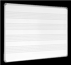VisionChart Music Board Magnetic Porcelain 1200x1200mm