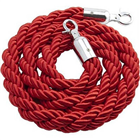 VisionChart Braided Barrier Rope Velour Ends 15m Dark Red