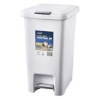 Oates Push Pedal Bin 30L White