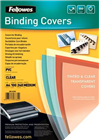 Fellowes Binding Covers Pvc 240 Microns A4 Clear 100 Pack