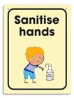 Wall Signage Sanitise Hands