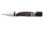 Uni Chalk Marker Bullet 13mm White Box of 6