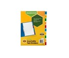 Marbig Dividers 10 Insert Tab A4 Manilla Coloured