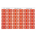 Avery Colour Coding Labels D Side Tab Dark Orange 180 Pack