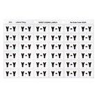 Avery Colour Coding Labels Y Side Tab White 180 Pack