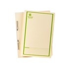 Avery Spring Action File Buff with Green Print 25 Pack