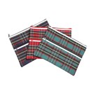 Marbig Pencil Case Tartan Giant 2 Zip 347x254mm