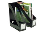 Marbig Magazine Rack Stacking Black
