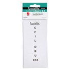 Crystalfile Tab Inserts White