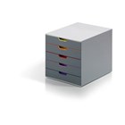 Durable 760527 Varicolor 5 Drawer Grey Assorted