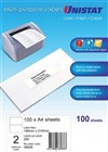 Unistat Multi Use 2UP Labels 100 Box
