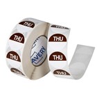 Avery Thursday Day Labels Round 24mm Brown 1000 Roll