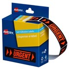 Avery Urgent Dispenser Labels 123 Pack