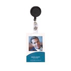 Rexel Card Holder ID Retractable Black with Strap