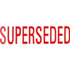 Xstamper Superseded Red