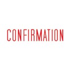 Shiny Stamp SEN1212 Pre Inked Confirmation Red