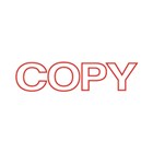 Shiny Stamp SEN0022 Pre Inked Copy Outline Red