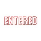 Shiny Stamp SEN0172 Pre Inked Entered Outline Red