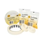 Marbig 87281 Invisible Tape Clear 18mmx66m Roll 8 per Bundle