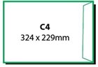 Cumberland 612333 Secretive Zip Seal Envelop White 250 Pack