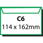 Cumberland Self Seal Plain White Envelope C6 500 Pack