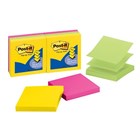 Post It R330AU Pop Up Notes 73x73mm Assorted Ultra 6 Pack