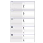 Debden Dayplanner Refill Telephone Address White