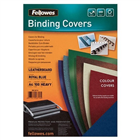 Fellowes Binding Cover Leathergrain A4 Royal Blue 100 Pack