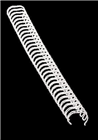 Fellowes Binding Coil 34 Loop 6mm A4 White 100 Pack