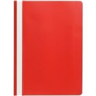 Marbig Economy Flat File A4 Red Clear Cover 10 per Pack