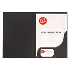 Marbig Presentation Folder A4 Leathergrain Black 20 per Pack