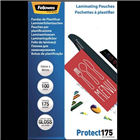 Fellowes Laminating Pouches Credit Card 175 Micron Gloss