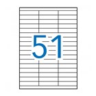 Apli Labels 51UP 70x169mm White 100 Box