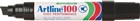 Artline 100 Permanent Marker Chisel Black 6 per Box